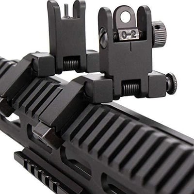 Flip Up 45 Degree Offset Sights Set, Flip Up Rapid Transition Backup Aluminium - $18.99 (Free S/H over $25)