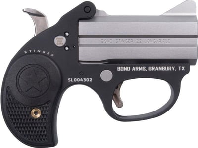Bond Arms Stinger Derringer .22 LR 3" BBL 2 Rd. Stainless Steel - $192.99 (Discount At Checkout) + Free Shipping