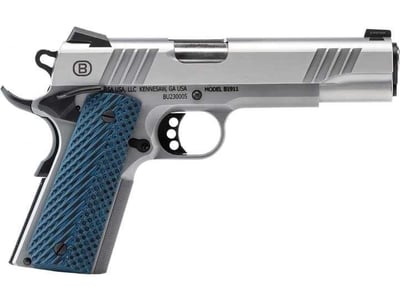 Bersa B1911 HGA 45 ACP 5" Barrel Brushed Stainless NS Ambi 8 Rd VZ Grips - $732.76 