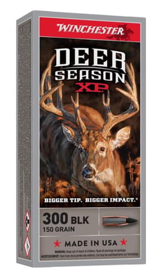 Winchester Deer Season XP 300 Blackout 150 Grain Ammo, 20 Round Box - $15.99 