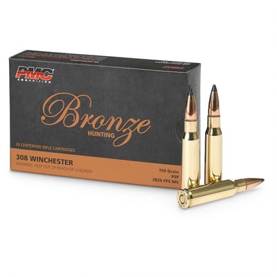 PMC, .308 Win., SP, 150 Grain, 100 Rounds - $104.49 (Buyer’s Club price shown - all club orders over $49 ship FREE)