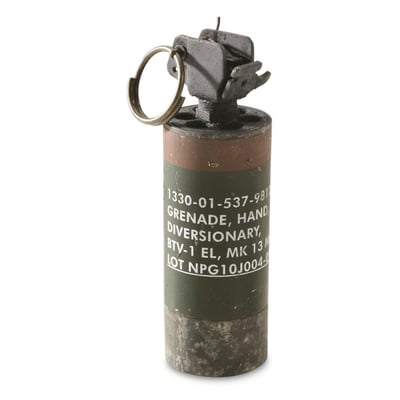 NEW! U.S. Military Surplus MK13 Dummy Flash Bang Grenade, Used - $13.49 (Buyer’s Club price shown - all club orders over $49 ship FREE)