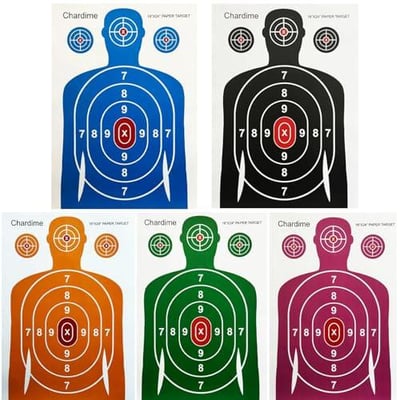 Chardime Targets for Shooting Range，Shooting targets16x24Inchs10 Pieces Five Colors，Shooting Targets for The Range - $4.99 + FREE Shipping