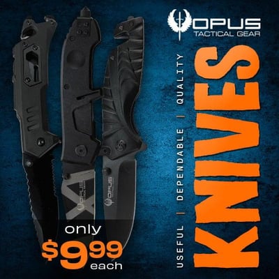 The Ultimate Knife: $9.99 Opus Knives (Free S/H over $25)