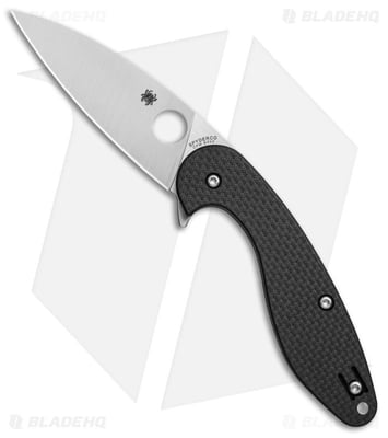 Spyderco Sliverax Compression Lock Knife CF/G-10 Laminate (3.5" Satin) C228CFP - $177.80 (Free S/H over $99)