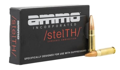 Ammo Inc stelTH 300 Blackout Ammo 220gr TMJ Subsonic 20rds - $14.99