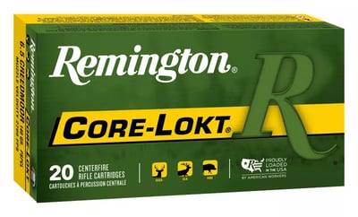 Remington Core-Lokt Rifle Ammo - .30-06 Springfield - Pointed Soft Point - 180 Grain - 20 Rd - $26.99 (Free S/H over $50)