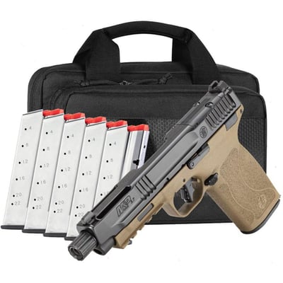 SMITH & WESSON - M&P5.7 5.7x28mm 5"BBL (6)Mags 2-Tone Carry On Bundle - $599.99 