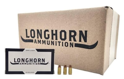 Longhorn 9mm 125gr Sierra FMJ Match 1000rd Case - $249.99 + Free Shipping