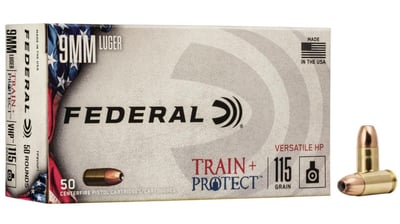 Federal Premium Centerfire Handgun Ammunition 9mm Luger 115 grain Jacketed Hollow Point 50 rounds - $31.99 (Free S/H over $49 + Get 2% back from your order in OP Bucks)