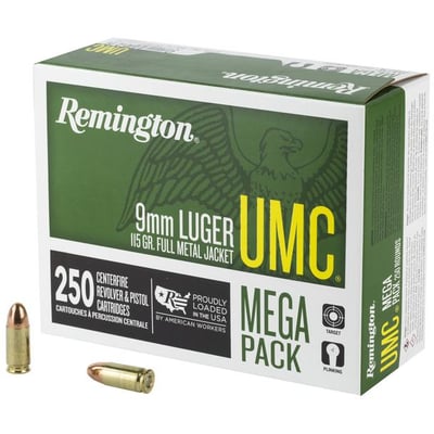 Remington 9mm UMC 115gr FMJ Mega Pack 1000 Rounds - $280 (Free S/H)