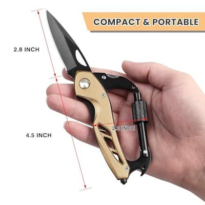 FUNBRO Multitool knife, Gift for Men (Gold) - $7.99 + FREE Shipping