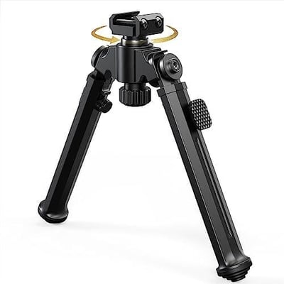 WANPION Rail Bipod with 360°Swivel, Easy Carry Folding Design 7 Adjustable Heights Quick Deploy Legs (Elite 1913 Picatinny) - $20 w/code "TNVC8JV2" (Free S/H over $25)