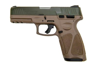 Taurus G3 9mm 4" Barrel Adj. Rear/White Dot Front ODG/Brown 15rd/17rd - $255.59 w/code "WELCOME20"