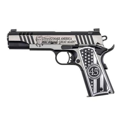 Kahr Arms Trump One Stainless .45 ACP 5" Barrel 7-Rounds Make America Great Again Engraving - $1278.91 (add to cart price)