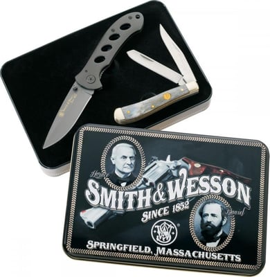 Smith & Wesson Oasis and Trapper Two-Knife Combo Tin - $14.99 (Free Shipping over $50)