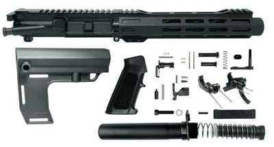 Pistol Build Kit - 5.56 7.5" Complete Upper Receiver w/Flash Can MF Stabilizer TS LPK - $351.96 after code "UPSIDE" 