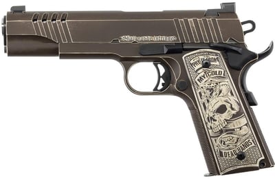 AUTO ORDNANCE Cold Dead Hands 1911 45 ACP 5" 7rd - Bronze & Stainless - $699.99 (FREE Shipping on Firearms)