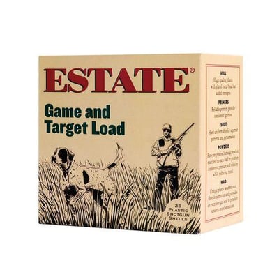 Estate Cartridge Game and Target Load 12 Gauge Shotshells 25-round - $7.99 (Free S/H over $75, excl. ammo)