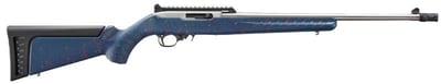 Ruger 10/22 22LR 18.5" SS - Blue SYK Red&White Splatter 250th Anniversary - $394.83 