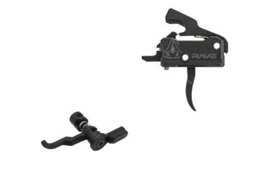 AR-15 Trigger & Selector Bundle Rise Rave 140 Super Sporting Trigger (Curved) + Atrius 3-Position Super Selector - $249 