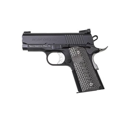 Magnum Desert Eagle 1911 Undercover Single 9mm 3" 8+1 Black/Gray G10 Grip Black - $786.99