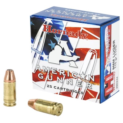 Hornady American Gunner 9mm 115 grain XTP Box of 25 - $17.50