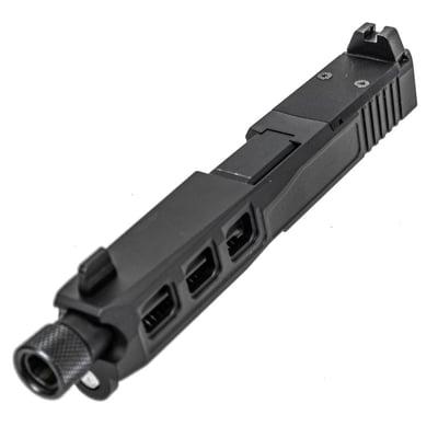 PSA Dagger Complete SW3 Doctor Cut Slide Assembly With Threaded Barrel, Black DLC (Rear Sight Rear) - $184.99