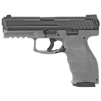 HK VP9 9mm Pistol, 4" Barrel, Night Sights, Gray - 81000230 - $529.99