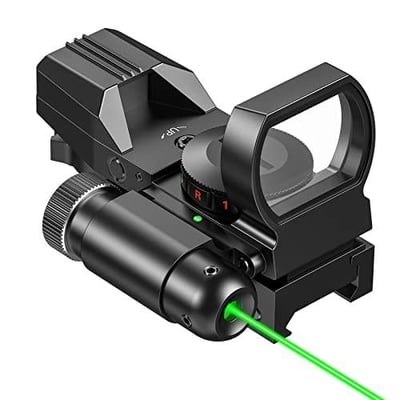 CVLIFE 1X22X33 Red Dot 4 Reticle Optics with Green Laser and Pressure Pad Switch for 20mm Rail - $28.97 w/code "VHR2V2PG" + 10% off Prime discount + 5% off coupon (Free S/H over $25)