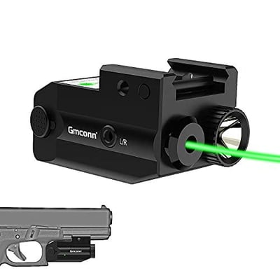 Gmconn Tactical Flashlight Green Laser Combo 350 Lumens Rechargeable with Picatinny Rail - $19.99 + FREE Shipping