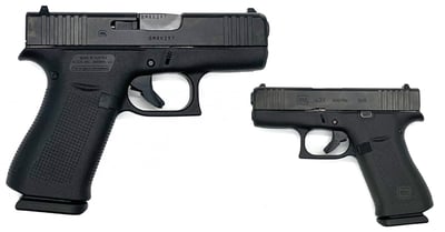 Glock G43X 9mm 3.41" Black 10+1 White Dot Sights - $448 (Free S/H on Firearms)