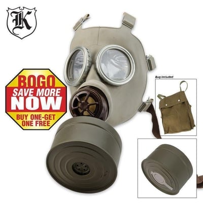 2 for 1 - Military Surplus Czech Gas Mask CM3 - $11.03 shipped after code "BKBOO131"
