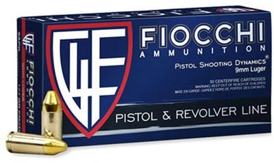 Fiocchi 9mm Luger 115g FMJ/1000rds - $229