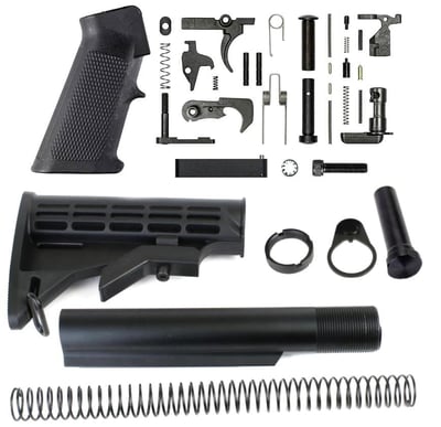 Tactical Sport Complete Lower Build Kit Mil-Spec M4 Stock Kit - $59.95