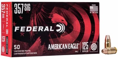 Federal American Eagle 357 Sig 125gr FMJ Ammo 1,000rd - $499.99