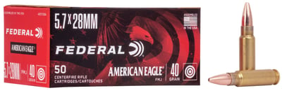 FEDERAL AMMO 5.7x28 40Gr FMJ 50rd - $28.99