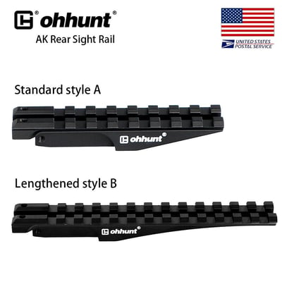 Ohhunt AK Rear Sight Rail Mount for Red Dot Sight Low Profile - $9.9 After Code "gun2" (Free Shipping)