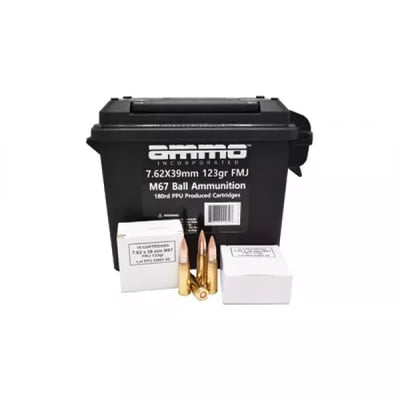 Ammo Inc M67 Ball 7.62x39 123gr FMJ - 180rd Box - $134.99