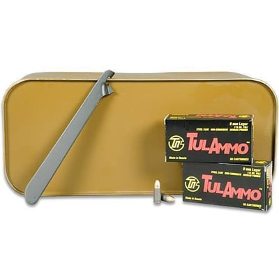 TulAmmo 9mm Full Metal Jacket Polymer Coated Steel Case, 115 Grain, 1150 fps, 900 Round Sealed Spam Can - $215.09