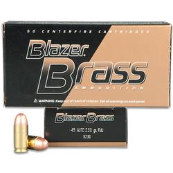 .45 ACP CCI Blazer Brass Cased FMJ 230 Grain 50 Round Box  - $24.19