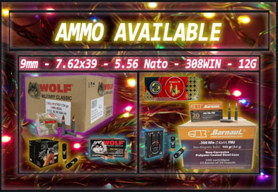 Ammo Available and Instock!