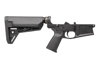 Aero Precision M5 Complete Lower Receiver w/ MOE Grip & SL-S Carbine Stock - Anodized Black - APAR308257 - $329.99