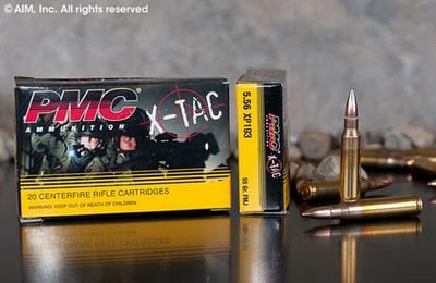 PMC Ammunition X-TAC 5.56 NATO 55 gr FMJ BT - Box of 20 - $9.99 