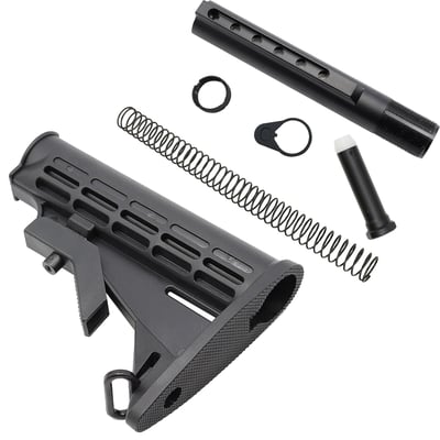 AR-15 6 pcs. Adjustable Stock W/ Collapsible Buffer Tube Kit Commercial - $39.99  (Free Shipping)