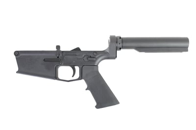 AR10 Black Cerakote Complete GEN2 Lower Receiver w/ Rifle Tube & Silent Capture Spring - $399.99
