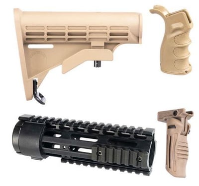 AR-15 Furniture SET 4 Piece With Handguard TAN - $29.99 