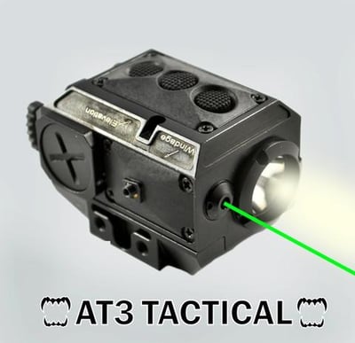 AT3 Tactical Green Laser Light Combo with LED Strobe Flashlight LL-02G - $89.95