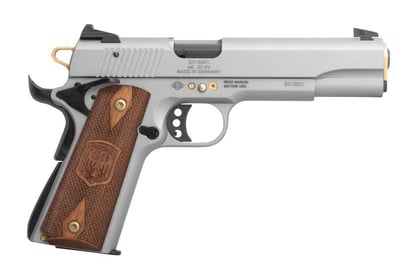 ATI GSG M1911 Limited Anniversary Edition 5" .22lr 10rd Pistol Gray/Wood - $299.99 