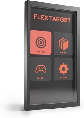 FlexTarget Smart Airsoft or BB Gun Training Target App-Connected Home Shooting with Data Tracking 100,000+ Shot-Proof Screen (Use code J7OWOTWI ) - $69.99 + FREE Shipping